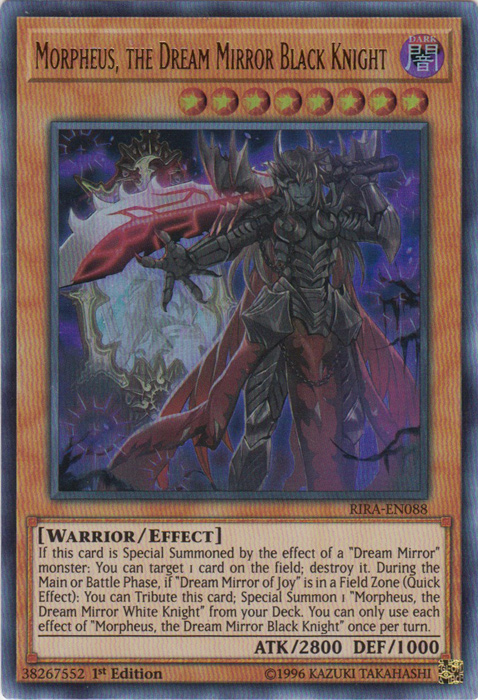 Morpheus, the Dream Mirror Black Knight [RIRA-EN088] Ultra Rare | Odin's Place