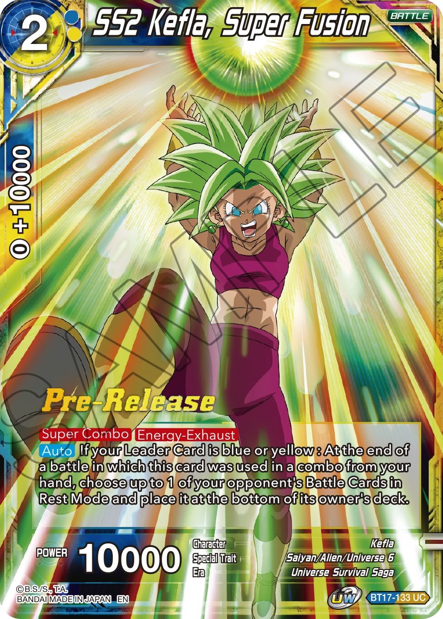 SS2 Kefla, Super Fusion (BT17-133) [Ultimate Squad Prerelease Promos] | Odin's Place