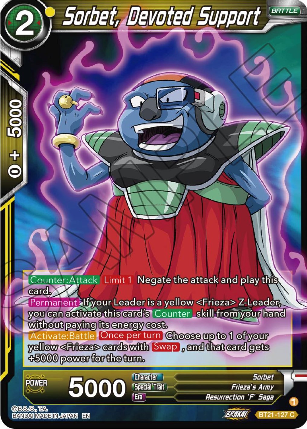Sorbet, Devoted Support (BT21-127) [Wild Resurgence] | Odin's Place