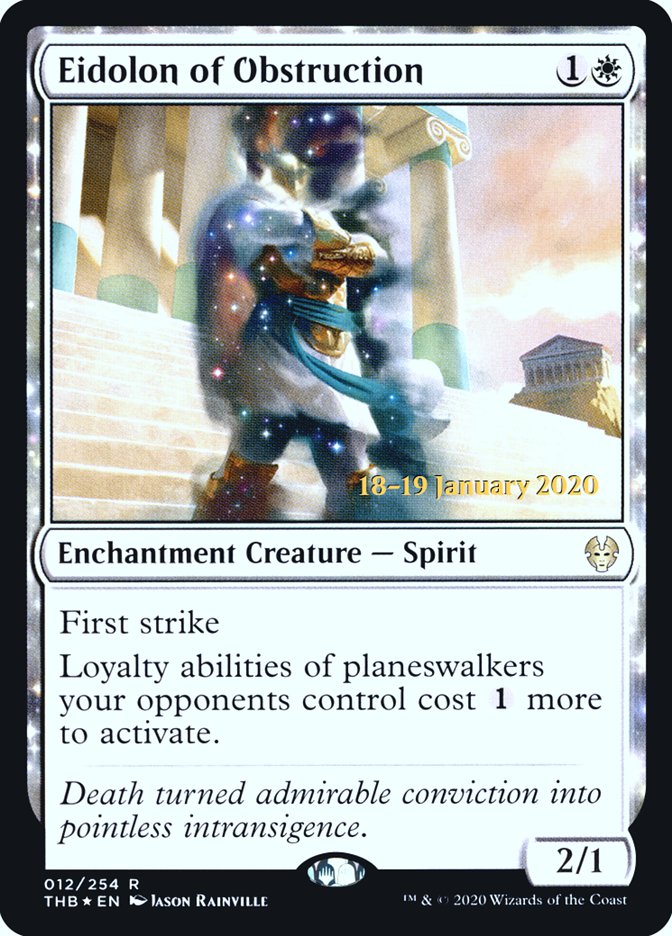 Eidolon of Obstruction [Theros Beyond Death Prerelease Promos] | Odin's Place