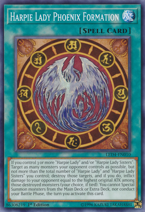 Harpie Lady Phoenix Formation [LED4-EN010] Common | Odin's Place