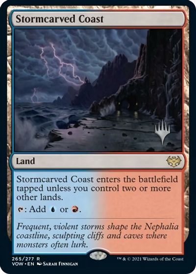 Stormcarved Coast (Promo Pack) [Innistrad: Crimson Vow Promos] | Odin's Place