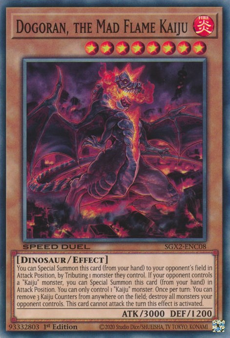 Dogoran, the Mad Flame Kaiju [SGX2-ENC08] Secret Rare | Odin's Place