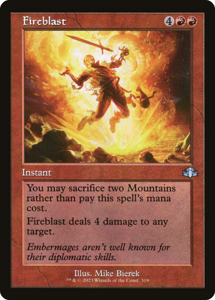 Fireblast (Retro) [Dominaria Remastered] | Odin's Place