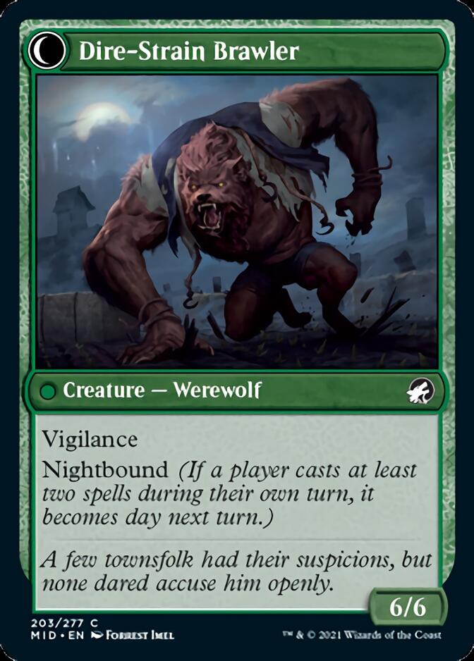 Tireless Hauler // Dire-Strain Brawler [Innistrad: Midnight Hunt] | Odin's Place