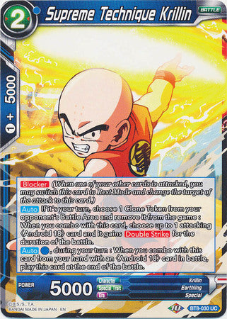 Supreme Technique Krillin (BT8-030) [Malicious Machinations] | Odin's Place