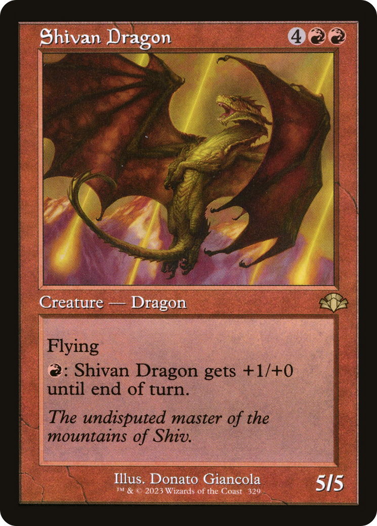 Shivan Dragon (Retro) [Dominaria Remastered] | Odin's Place