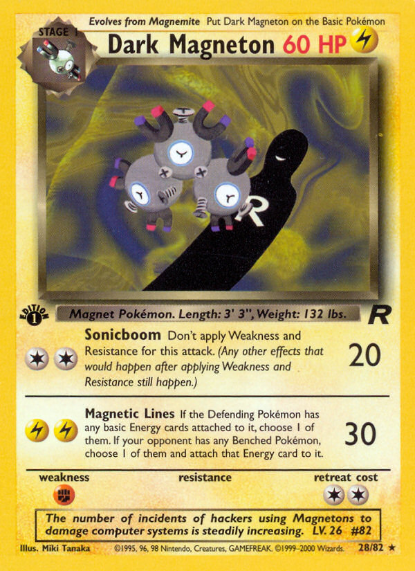 Dark Magneton (28/82) [Team Rocket 1st Edition] | Odin's Place