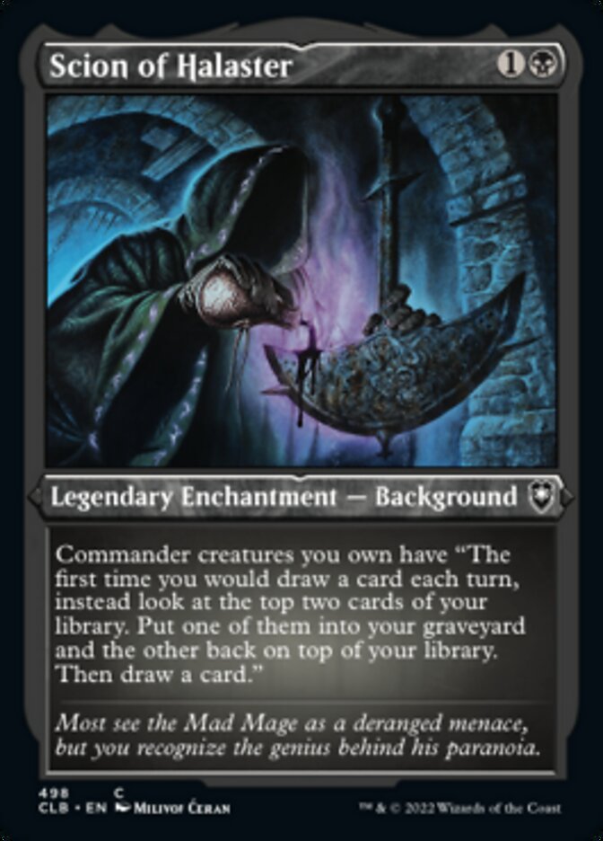 Scion of Halaster (Foil Etched) [Commander Legends: Battle for Baldur's Gate] | Odin's Place