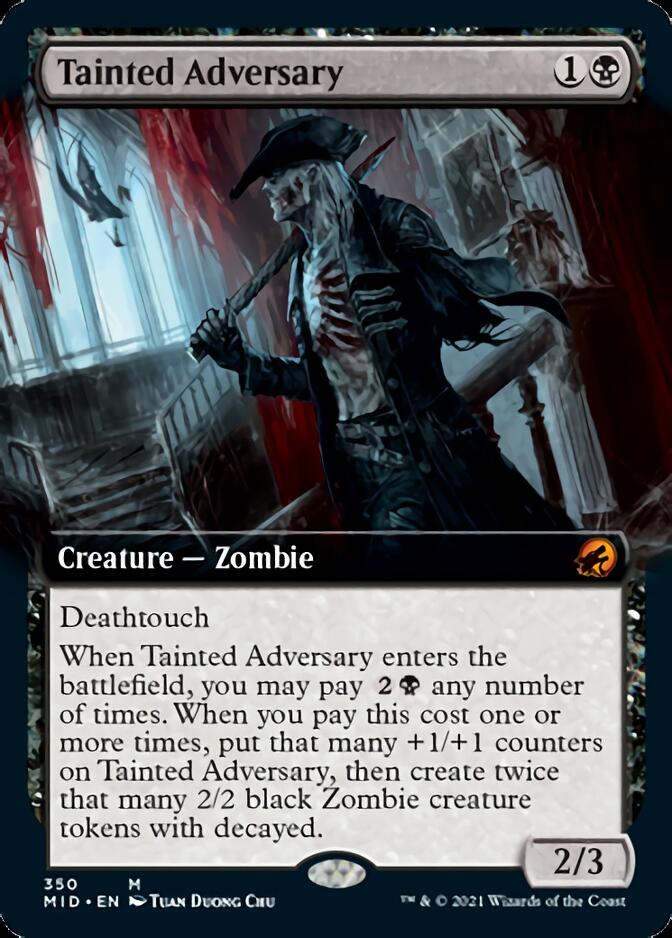 Tainted Adversary (Extended Art) [Innistrad: Midnight Hunt] | Odin's Place