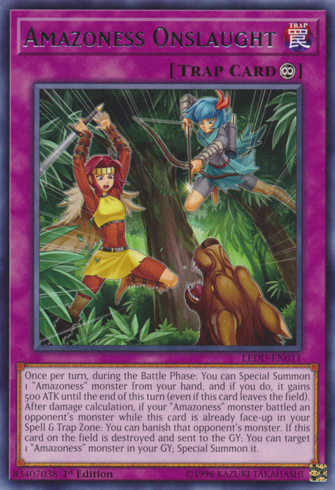 Amazoness Onslaught [LEDU-EN011] Rare | Odin's Place