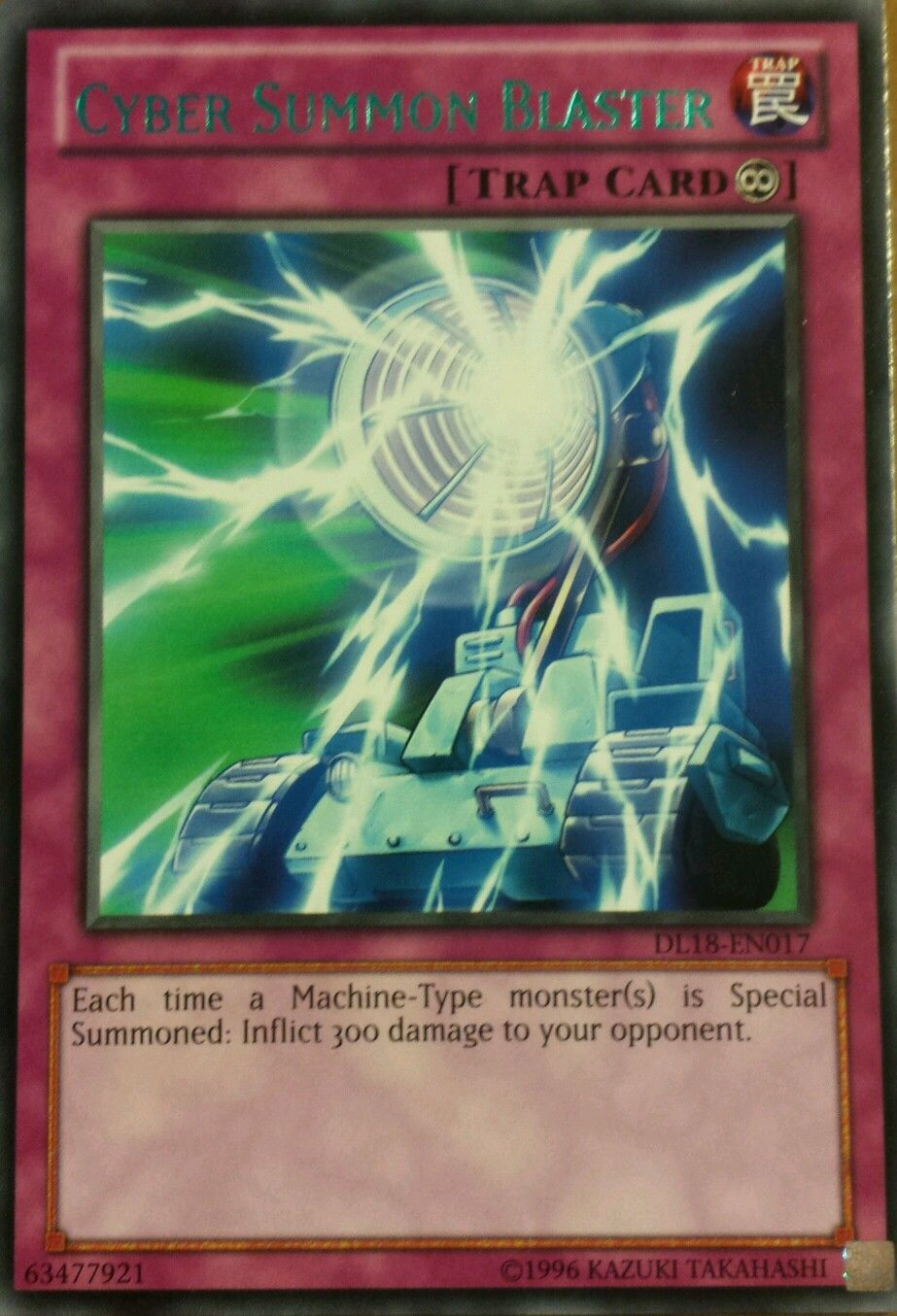 Cyber Summon Blaster (Green) [DL18-EN017] Rare | Odin's Place