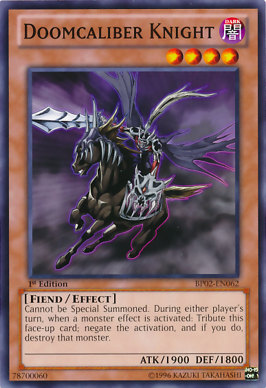 Doomcaliber Knight [BP02-EN062] Common | Odin's Place