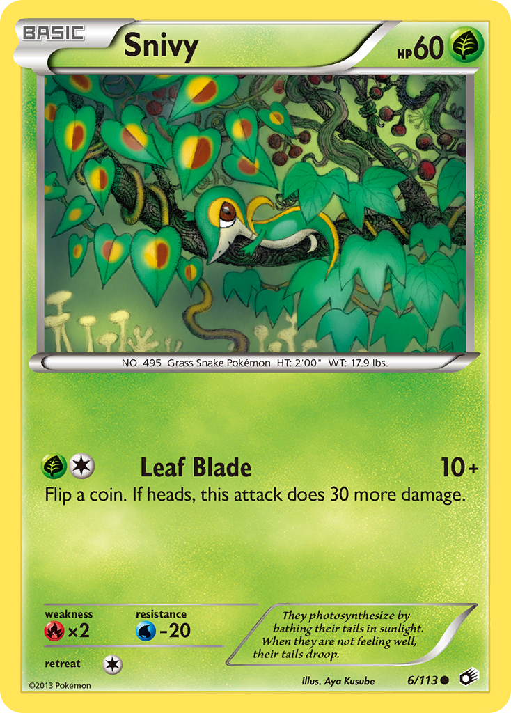 Snivy (6/113) [Black & White: Legendary Treasures] | Odin's Place