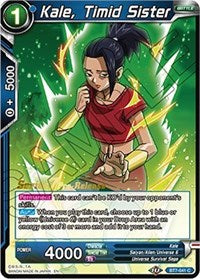 Kale, Timid Sister (BT7-041_PR) [Assault of the Saiyans Prerelease Promos] | Odin's Place