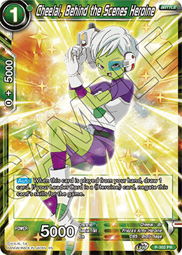 Cheelai, Behind the Scenes Heroine (P-302) [Tournament Promotion Cards] | Odin's Place