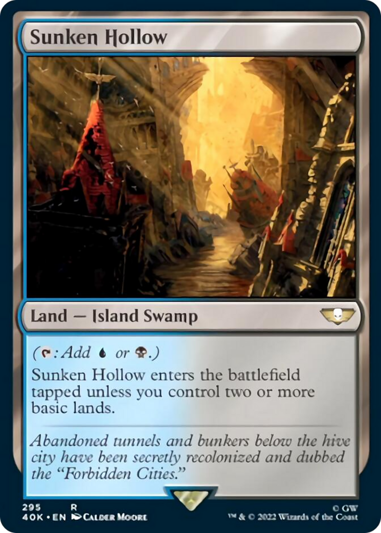 Sunken Hollow (Surge Foil) [Warhammer 40,000] | Odin's Place