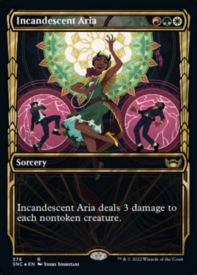 Incandescent Aria (Showcase Golden Age Gilded Foil) [Streets of New Capenna] | Odin's Place