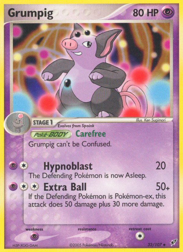 Grumpig (32/107) [EX: Deoxys] | Odin's Place