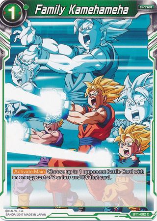 Family Kamehameha (BT1-082) [Galactic Battle] | Odin's Place