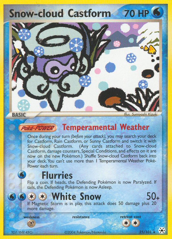 Snow-cloud Castform (25/101) [EX: Hidden Legends] | Odin's Place