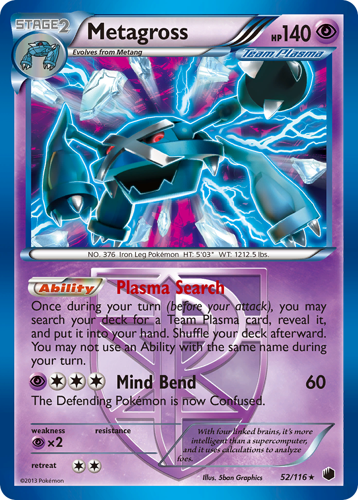 Metagross (52/116) [Black & White: Plasma Freeze] | Odin's Place