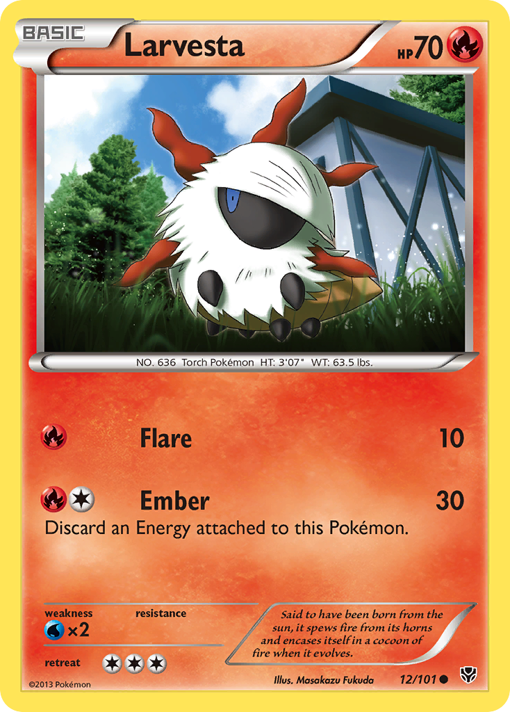Larvesta (12/101) [Black & White: Plasma Blast] | Odin's Place