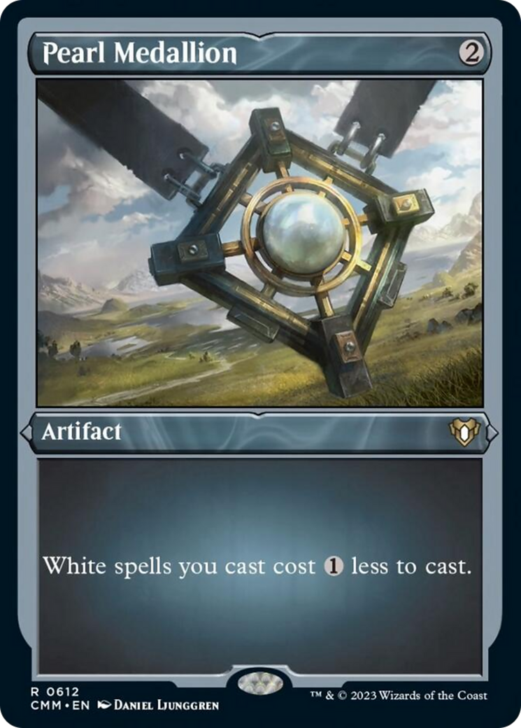 Pearl Medallion (Foil Etched) [Commander Masters] | Odin's Place