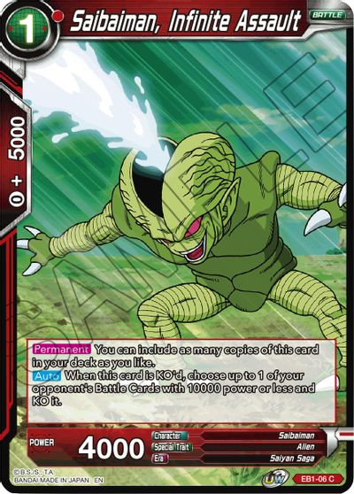 Saibaiman, Infinite Assault (EB1-006) [Battle Evolution Booster] | Odin's Place