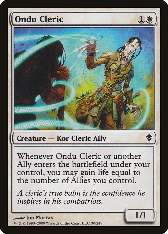 Ondu Cleric (30) [Zendikar] | Odin's Place