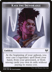 Treasure // Kaya, the Inexorable Emblem Double-Sided Token [Kaldheim Tokens] | Odin's Place