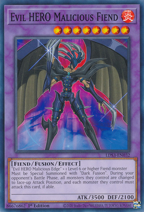 Evil HERO Malicious Fiend [LDS3-EN032] Common | Odin's Place