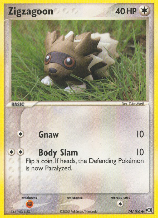 Zigzagoon (74/106) [EX: Emerald] | Odin's Place