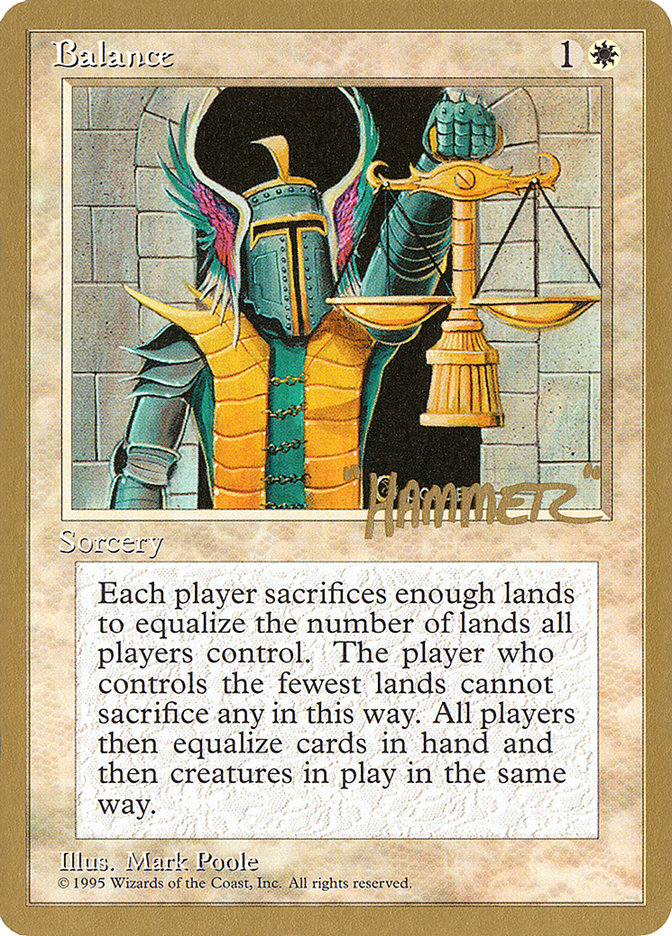 Balance (Shawn "Hammer" Regnier) [Pro Tour Collector Set] | Odin's Place