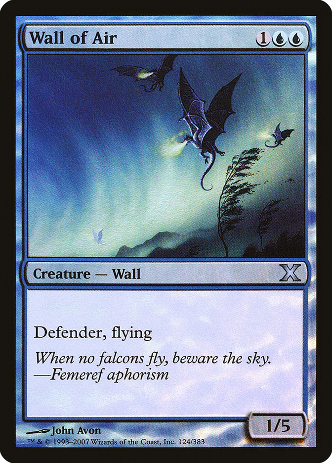 Wall of Air (Premium Foil) [Tenth Edition] | Odin's Place
