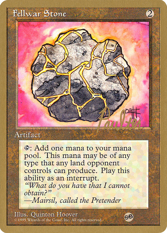 Fellwar Stone (Preston Poulter) (SB) [Pro Tour Collector Set] | Odin's Place