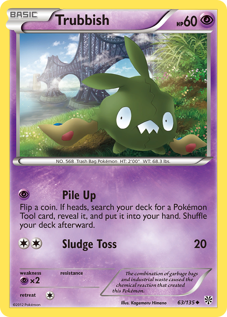 Trubbish (63/135) [Black & White: Plasma Storm] | Odin's Place