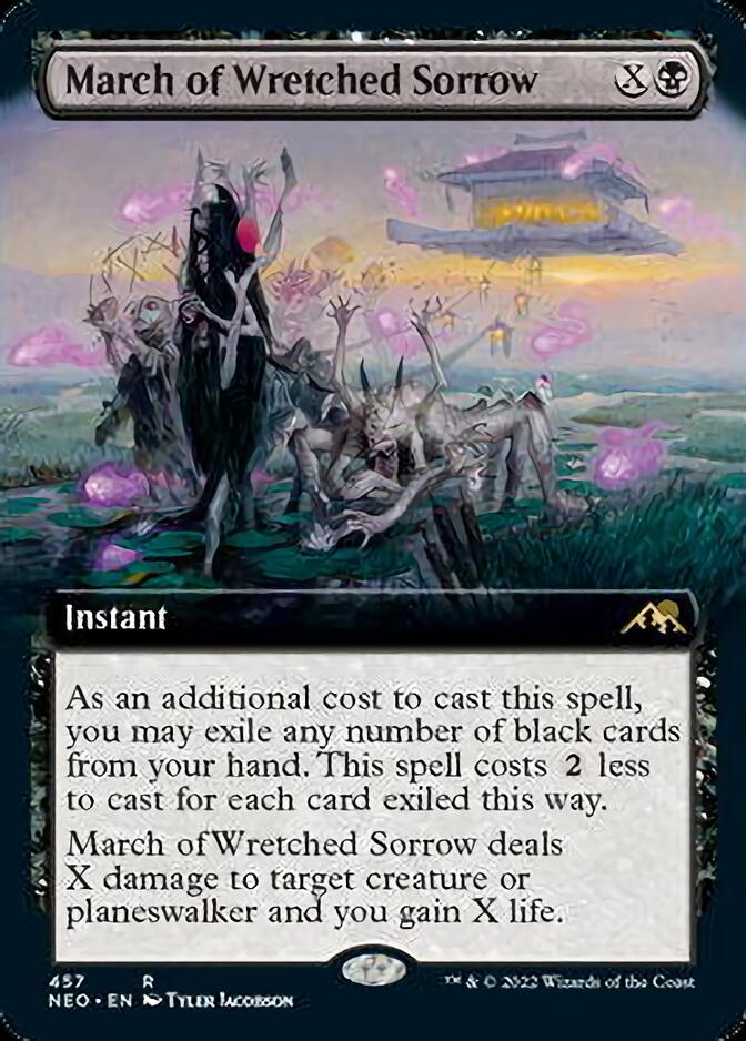 March of Wretched Sorrow (Extended Art) [Kamigawa: Neon Dynasty] | Odin's Place