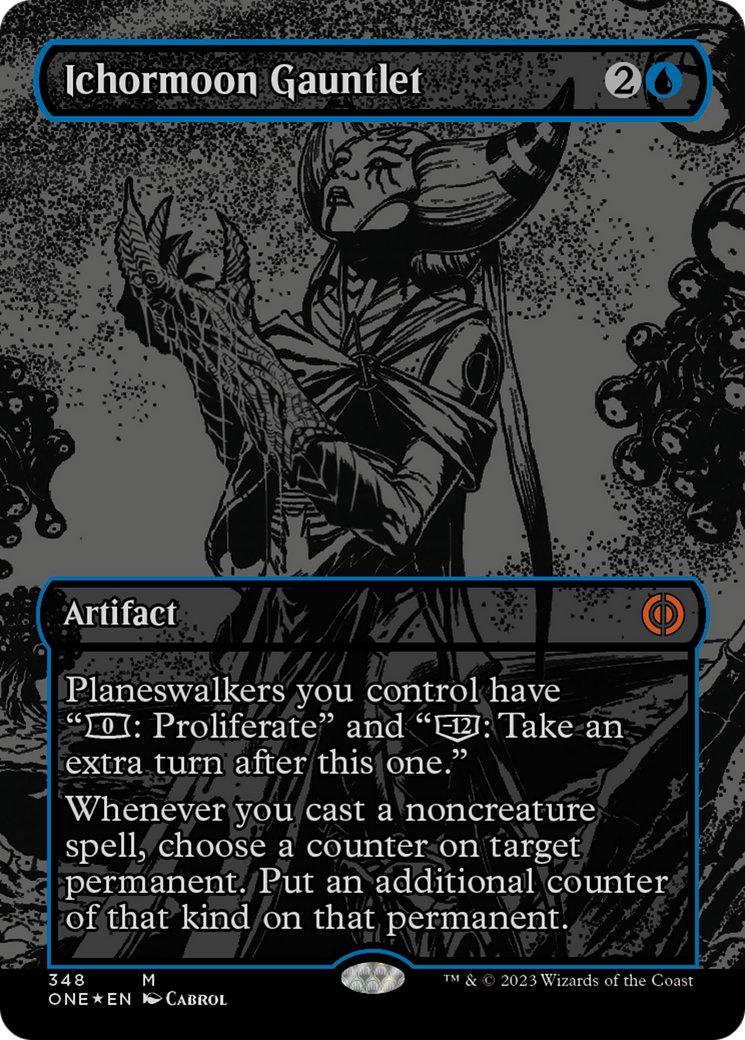 Ichormoon Gauntlet (Oil Slick Raised Foil) [Phyrexia: All Will Be One] | Odin's Place