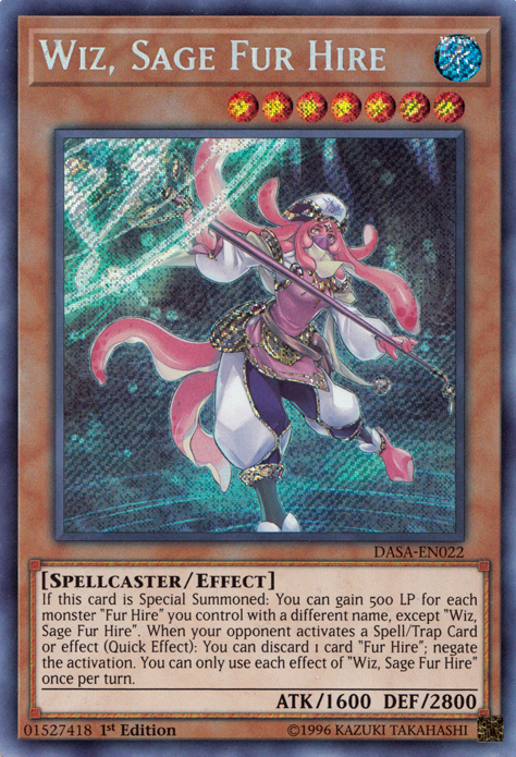 Wiz, Sage Fur Hire [DASA-EN022] Secret Rare | Odin's Place