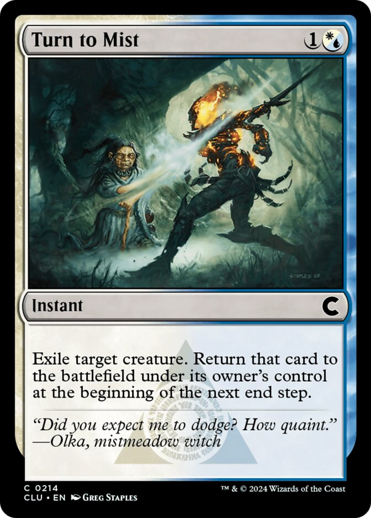 Turn to Mist [Ravnica: Clue Edition] | Odin's Place