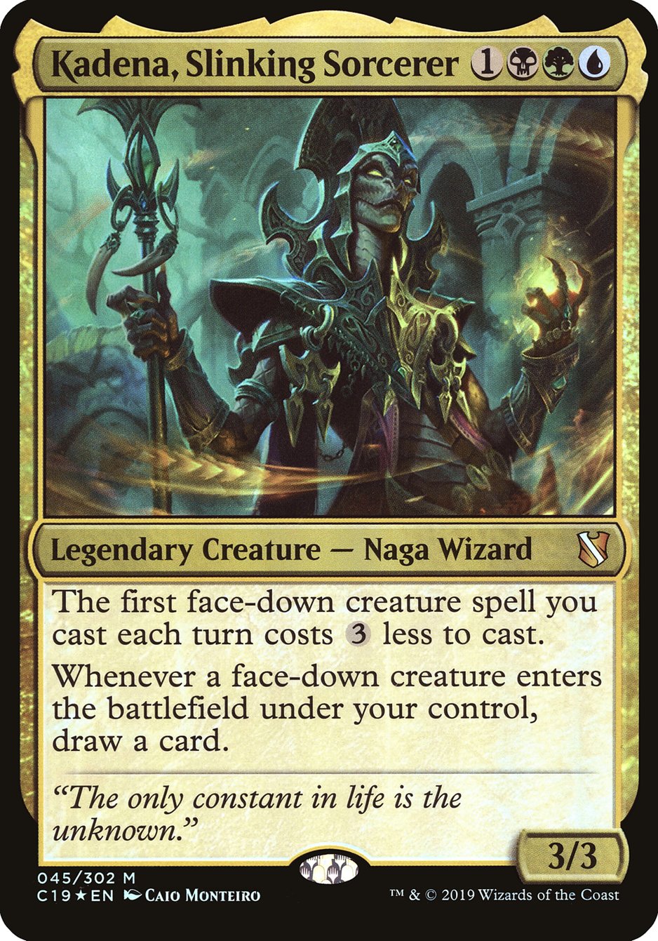 Kadena, Slinking Sorcerer (Oversized) [Commander 2019 Oversized] | Odin's Place
