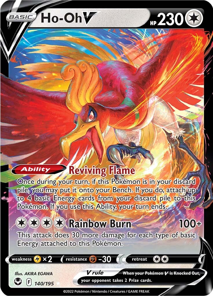 Ho-oh V (140/195) [Sword & Shield: Silver Tempest] | Odin's Place