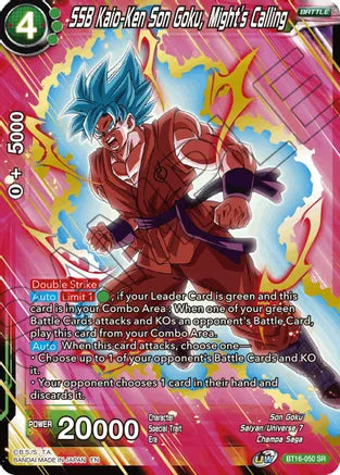 SSB Kaio-Ken Son Goku, Might's Calling (BT16-050) [Realm of the Gods] | Odin's Place