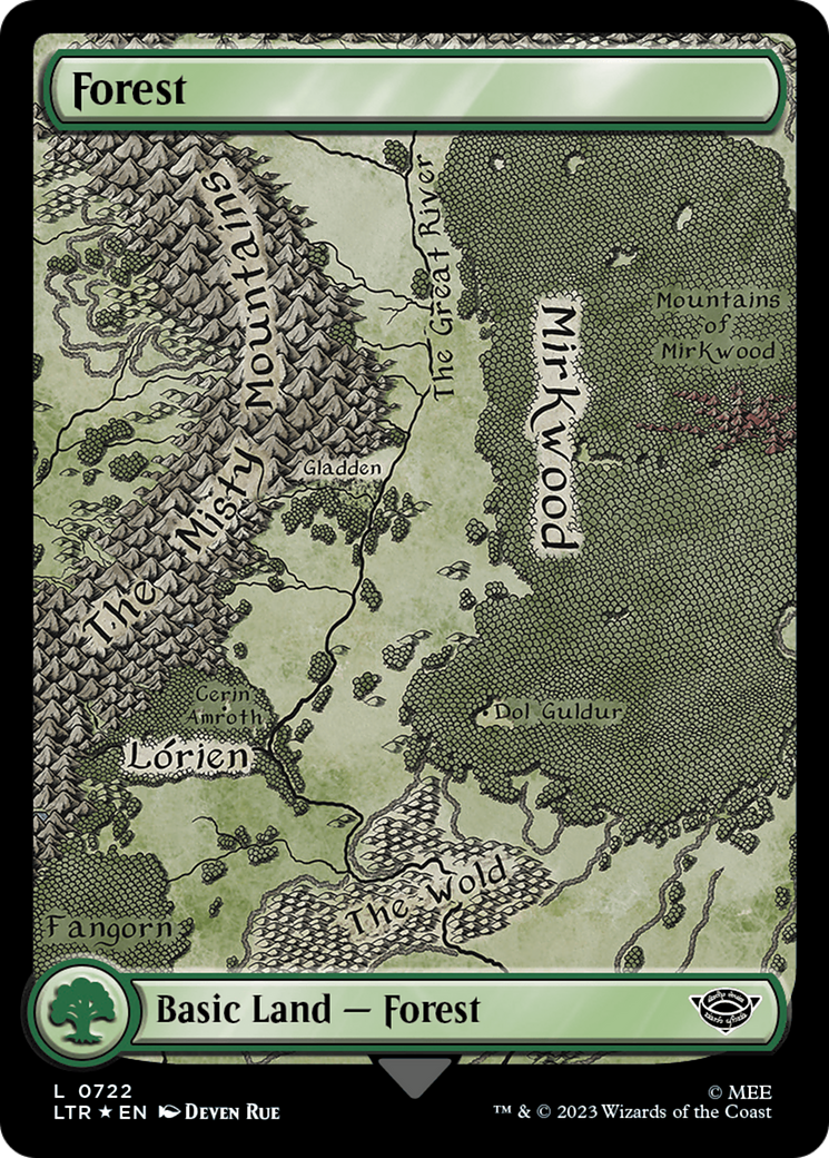 Forest (0722) (Surge Foil) [The Lord of the Rings: Tales of Middle-Earth] | Odin's Place