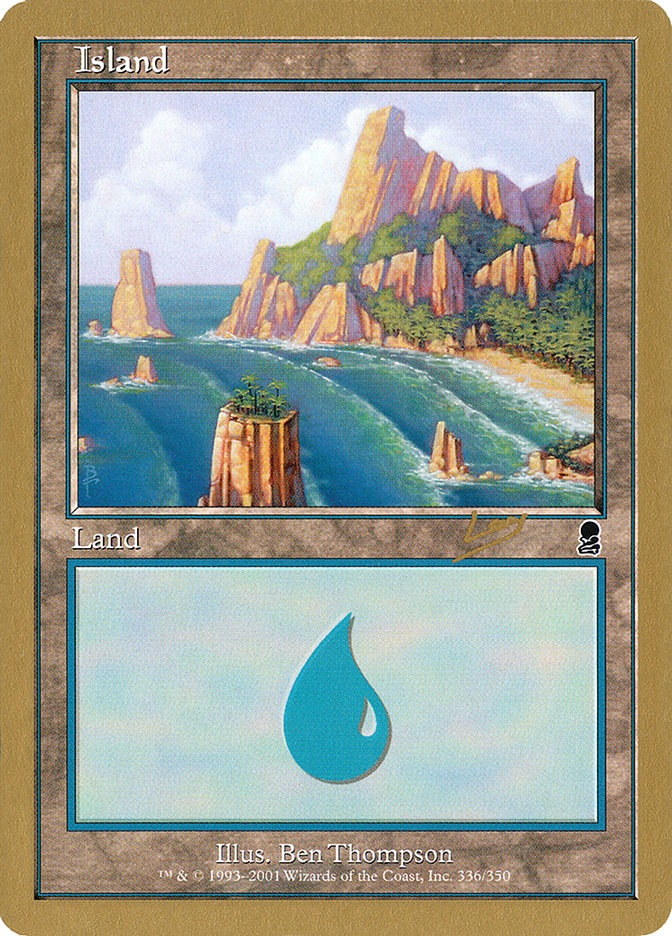 Island (rl336a) (Raphael Levy) [World Championship Decks 2002] | Odin's Place