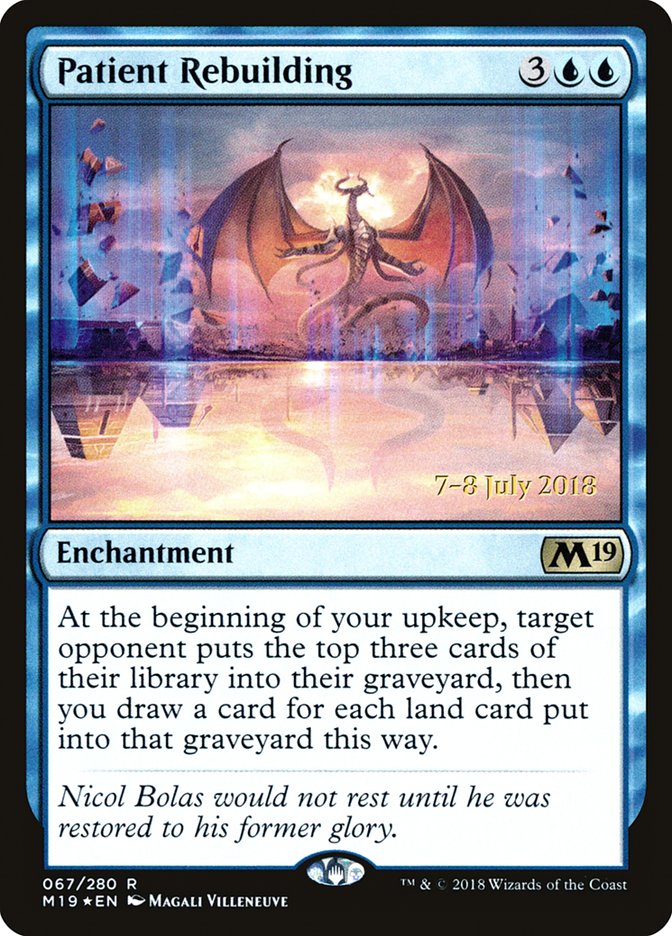 Patient Rebuilding (67) [Core Set 2019 Prerelease Promos] | Odin's Place