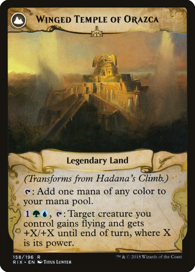 Hadana's Climb // Winged Temple of Orazca [Rivals of Ixalan] | Odin's Place