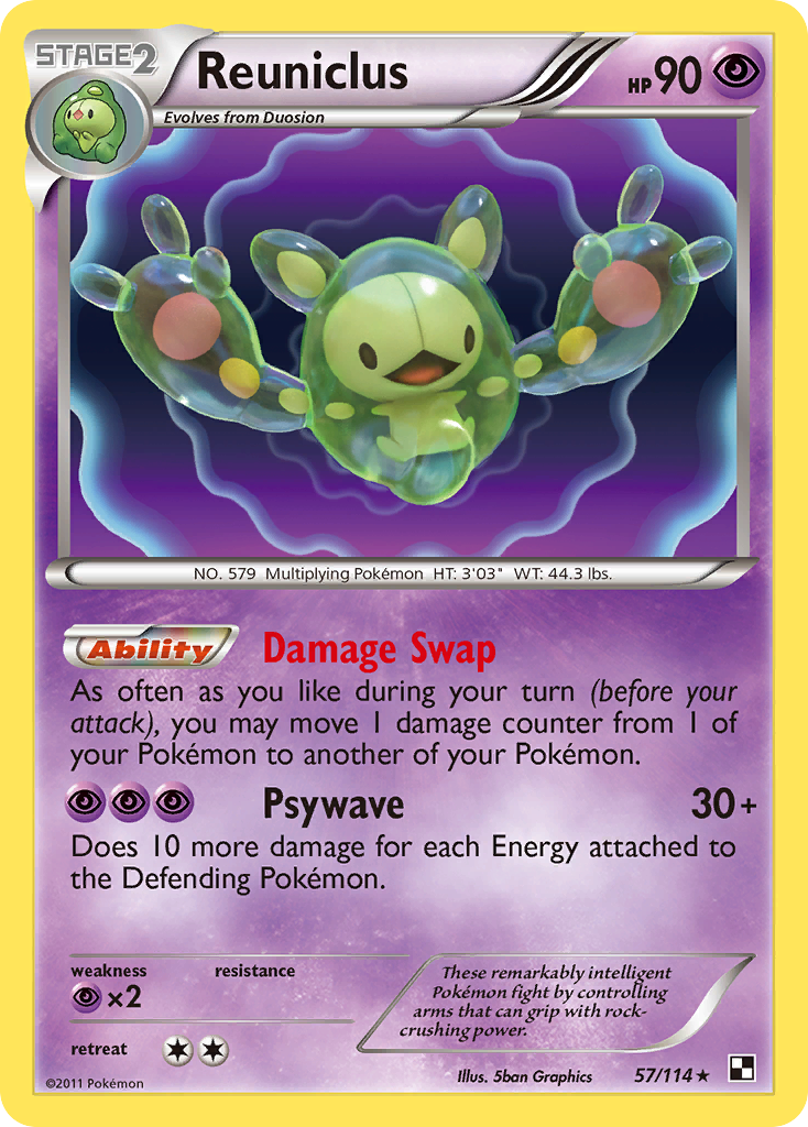 Reuniclus (57/114) [Black & White: Base Set] | Odin's Place