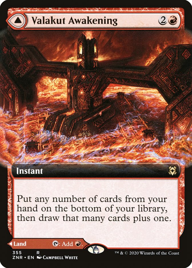 Valakut Awakening // Valakut Stoneforge (Extended Art) [Zendikar Rising] | Odin's Place